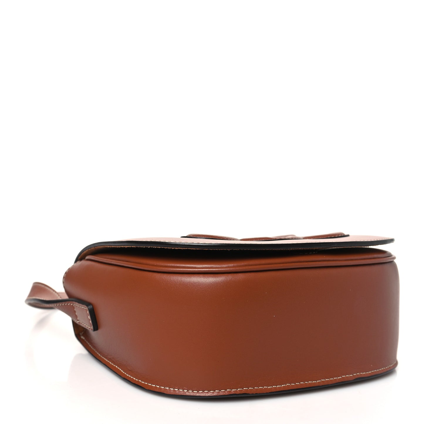 Smooth Calfskin Cuir Triomphe Folco Crossbody Bag Tan