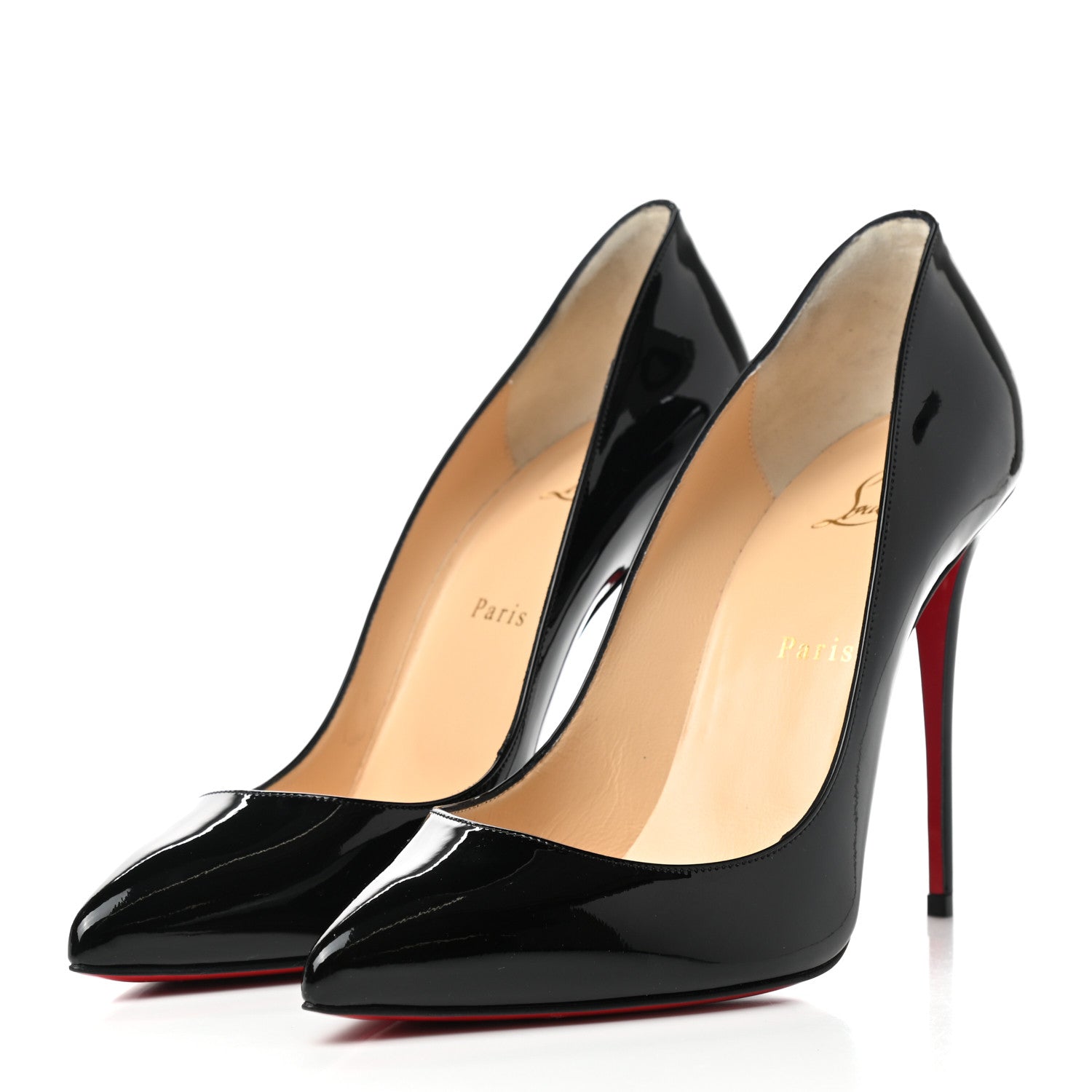 Christian Louboutin Patent Pigalle Follies 100 Pumps 40 Black 3 of 8