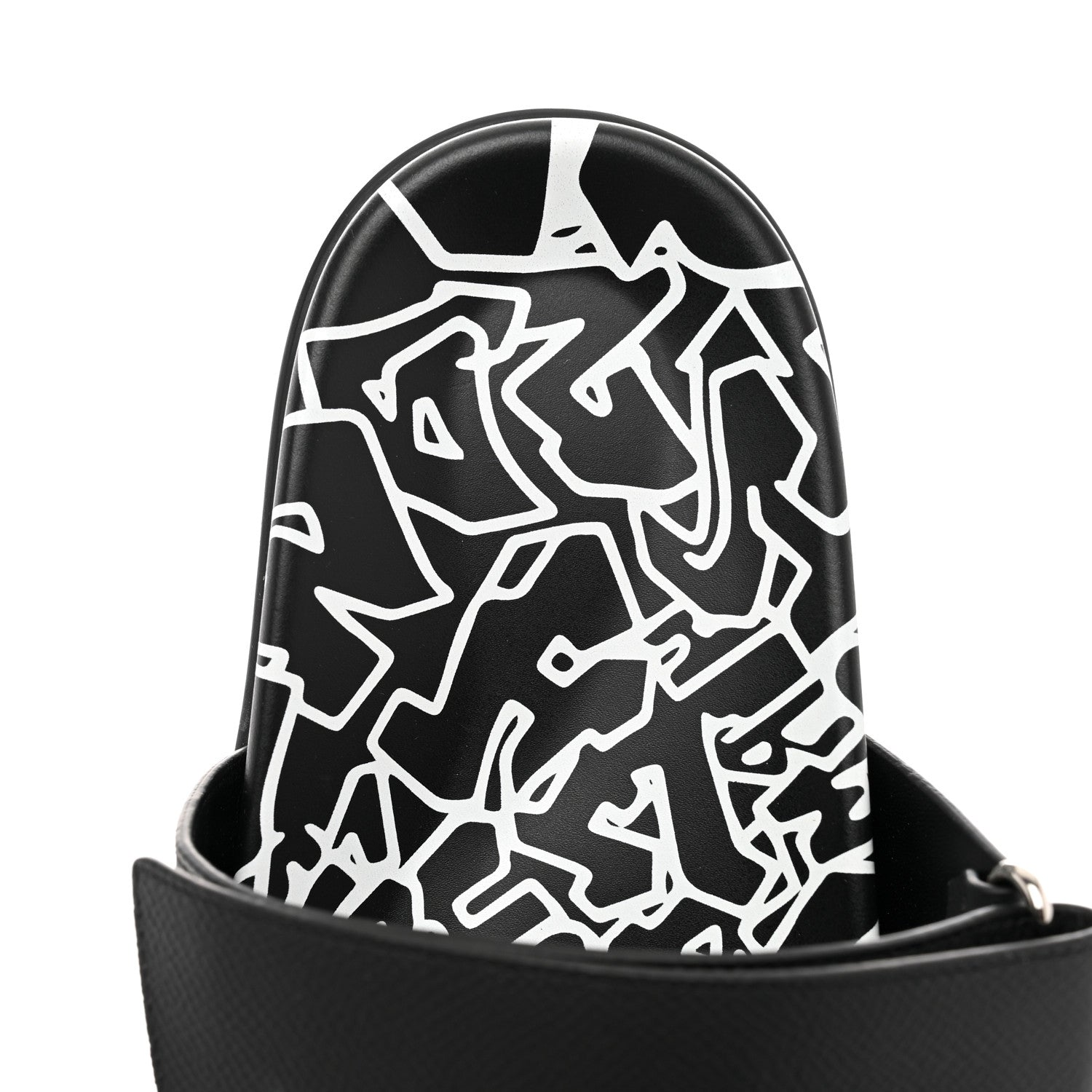 Hermes Epsom Calfskin Graff Hermes Mens Chypre Sandals 44 Black 8 of 10