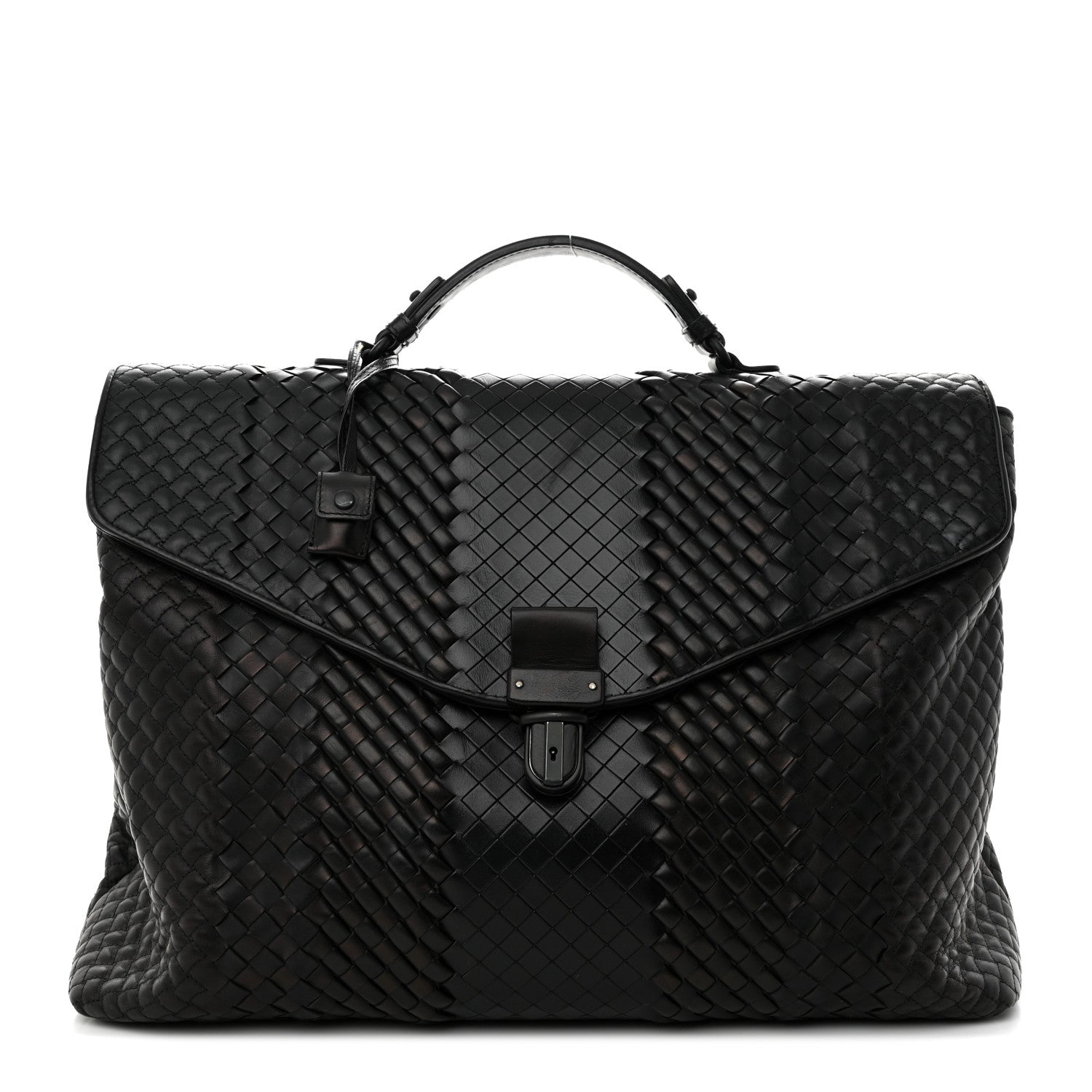 Bottega Veneta Intrecciato VN Briefcase Black 1 of 13