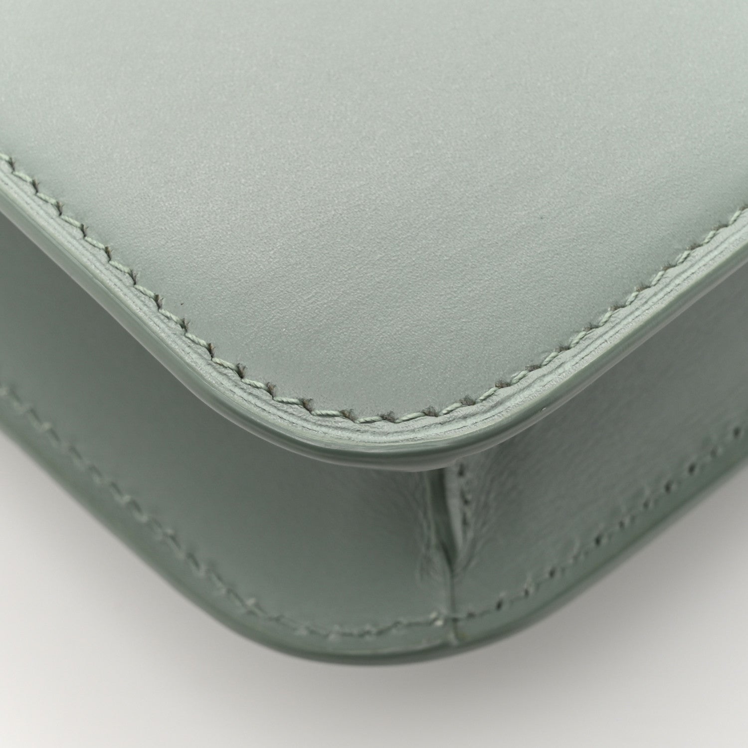 Saint Laurent Smooth Calfskin Carre Satchel Vert Opaline 15 of 18