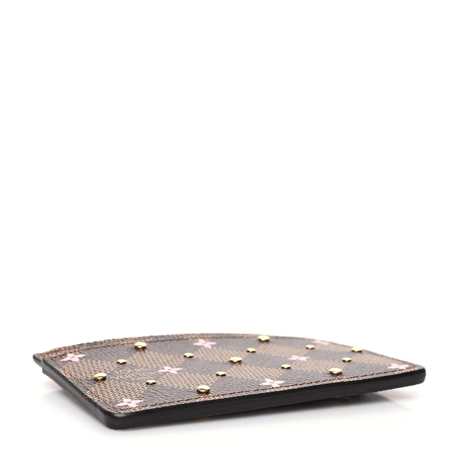 Louis Vuitton Damier Ebene Studded Card Holder 4 of 10