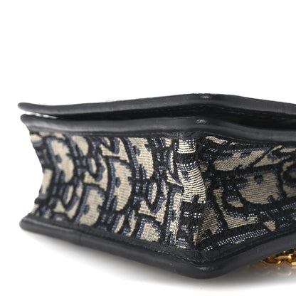 Christian Dior Oblique 30 Montaigne 2-In-1 Pouch Blue 10 of 11