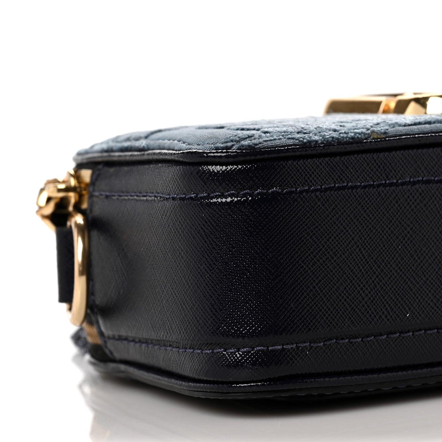 Marc Jacobs Damask Jacquard Small Snapshot Camera Bag Blue 6 of 7