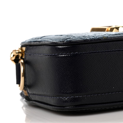 Marc Jacobs Damask Jacquard Small Snapshot Camera Bag Blue 6 of 7