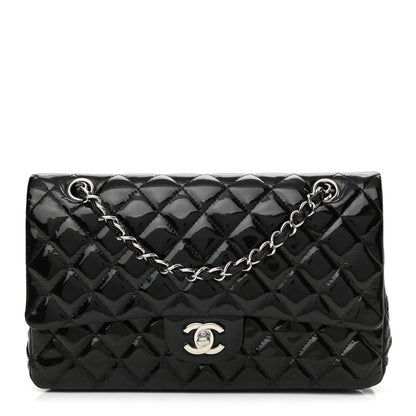Chanel Patent Quilted Medium Double Flap Black 1 of 12
