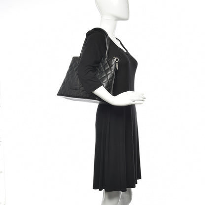Chanel Caviar Quilted Medallion Tote Black 2 of 13