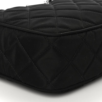 Prada Nylon Tessuto Impuntu Quilted Chain Crossbody Black 7 of 8