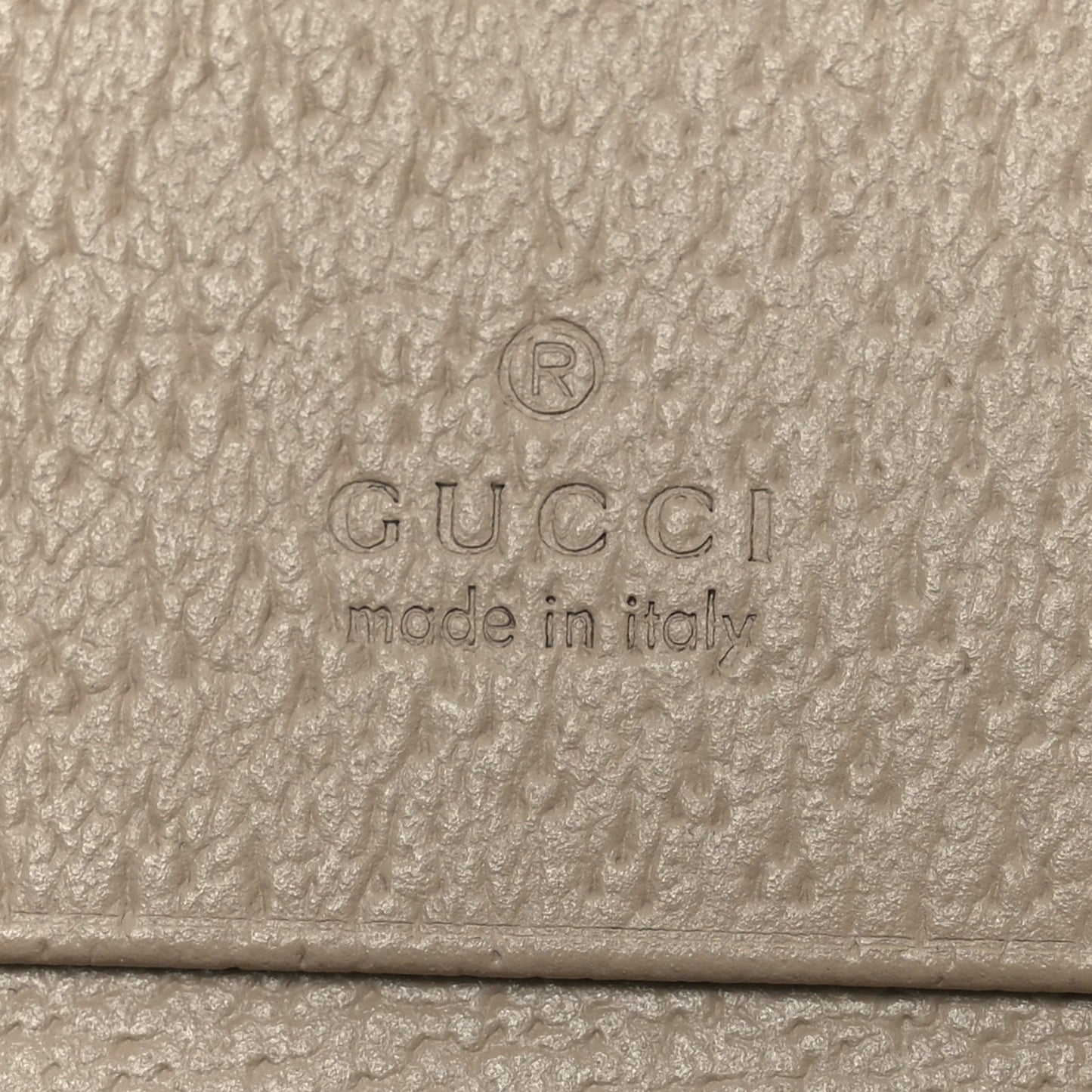 GG Supreme Monogram Textured Dollar Calfskin Web Ophidia Card Case Beige Mystic White Oatmeal