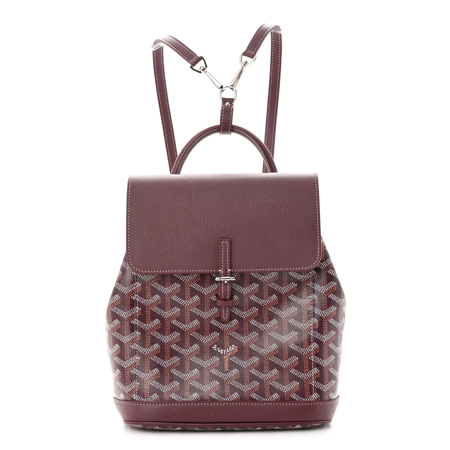 Goyardine Calfskin Mini Alpin Backpack Bordeaux