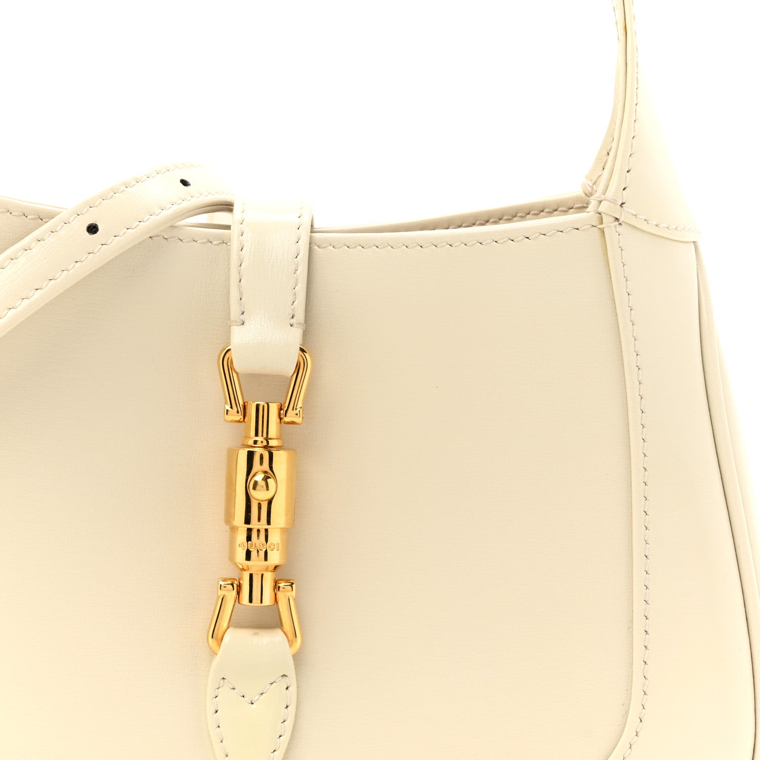 Gucci Boarded Dyana Lux Calfskin Mini Jackie 1961 Hobo Mystic White 8 of 12