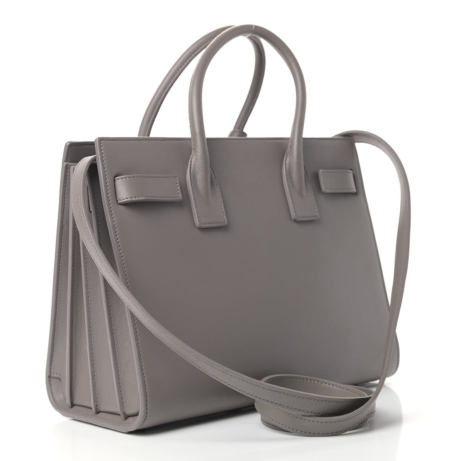 Saint Laurent Calfskin Baby Sac de Jour Fog 3 of 14