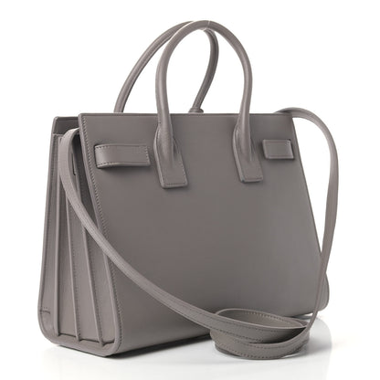 Saint Laurent Calfskin Baby Sac de Jour Fog 3 of 14