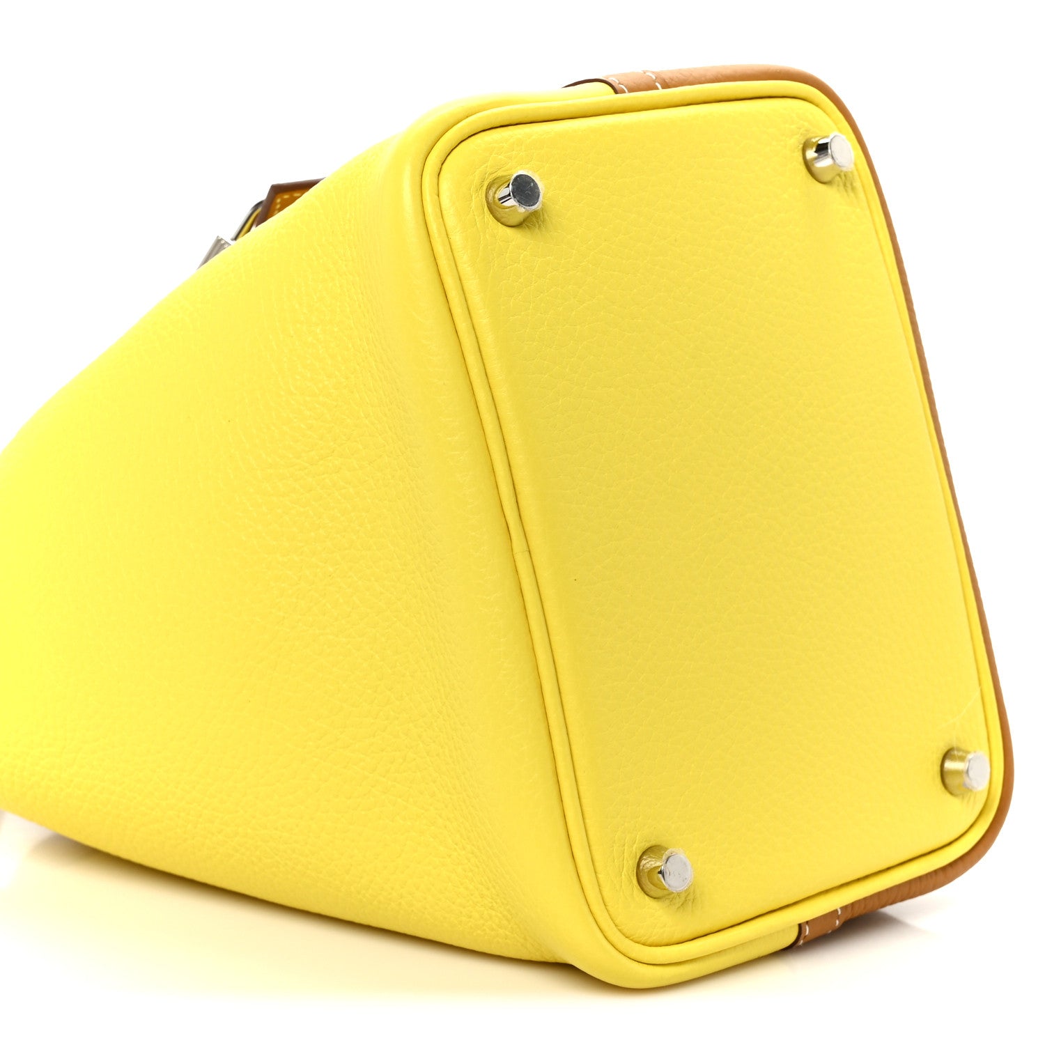 Hermes Taurillon Clemence Casaque Picotin Lock 18 PM Lime Sesame 9 of 10