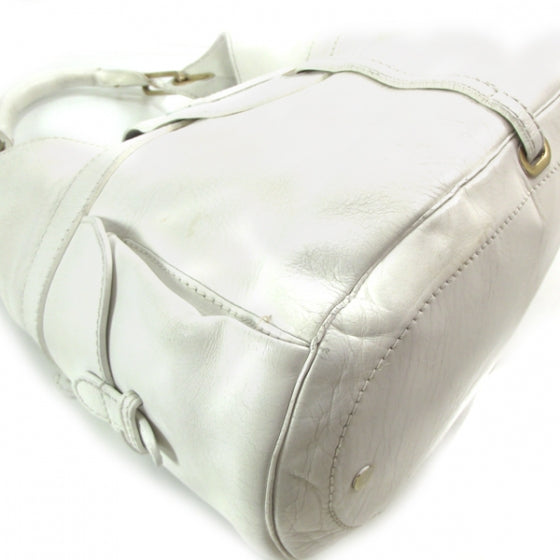 Leather Large Tulita White