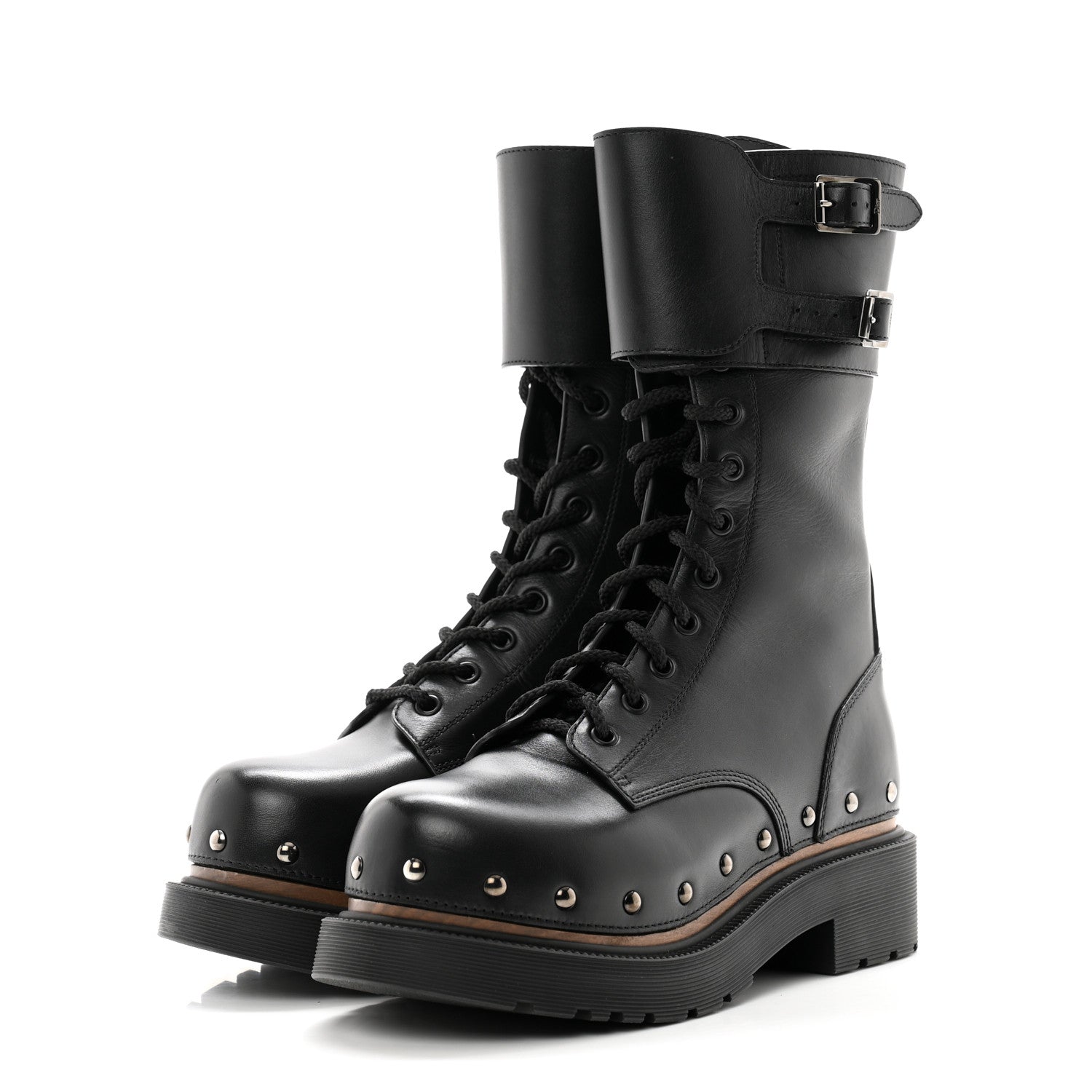 Christian Dior Calfskin Diorquake 25mm Combat Boots 36 Black 3 of 13