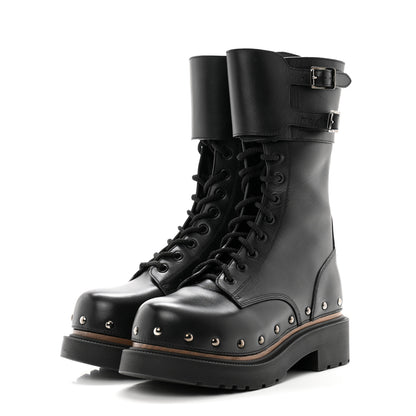 Christian Dior Calfskin Diorquake 25mm Combat Boots 36 Black 3 of 13