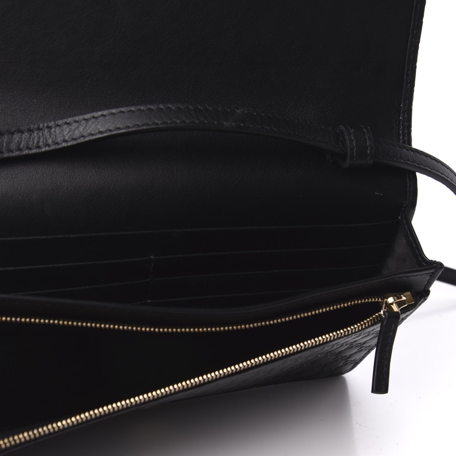 Gucci Microguccissima Crossbody Wallet Black 5 of 9
