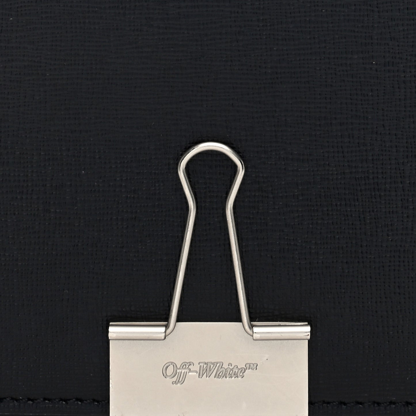 off white binder clip card holder Off-White Binder Diag-Stripe Wallet In Neutrals - 50% Off