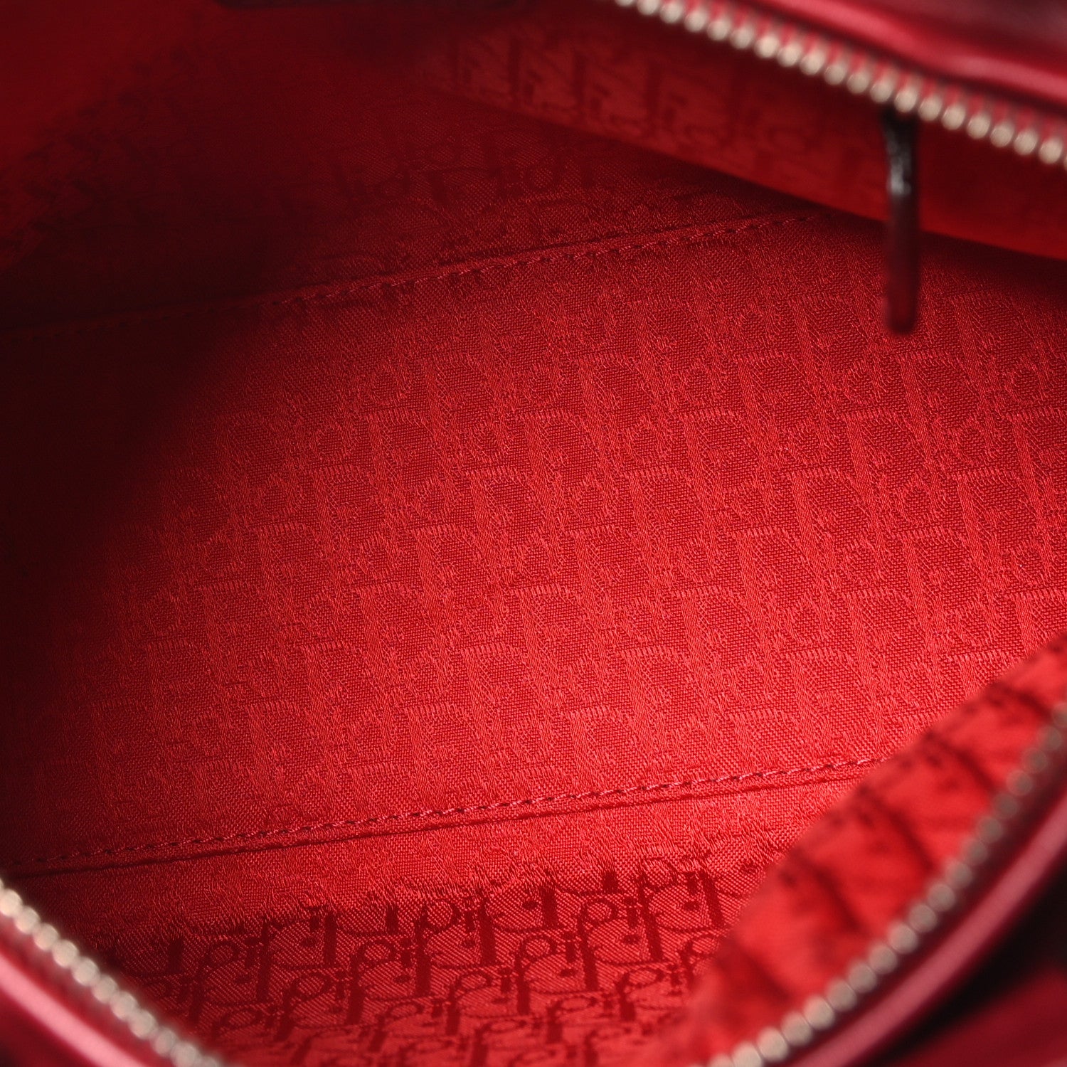 Christian Dior Lambskin Cannage Medium Lady Dior Red 5 of 11