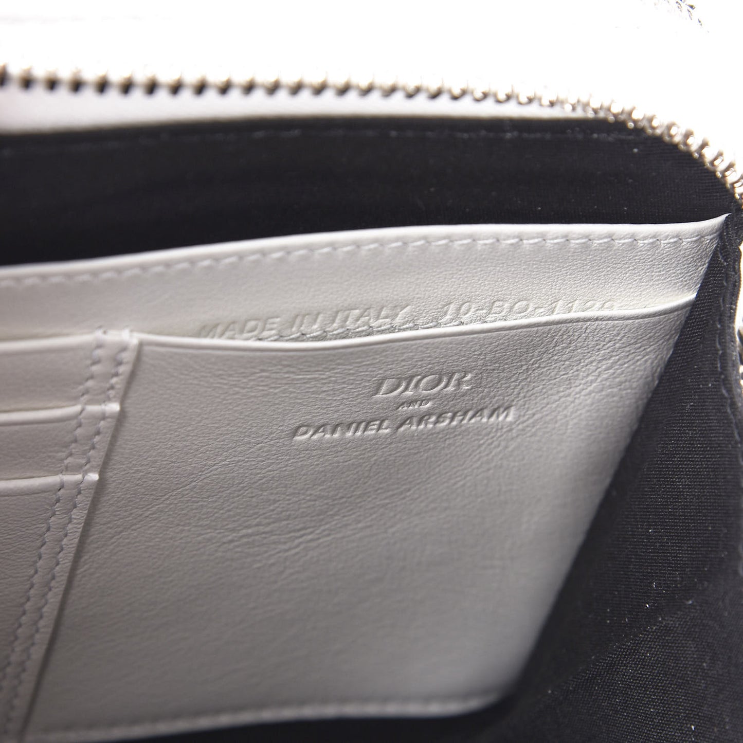 X DANIEL ARSHAM Grained Calfskin Newspaper Messenger White