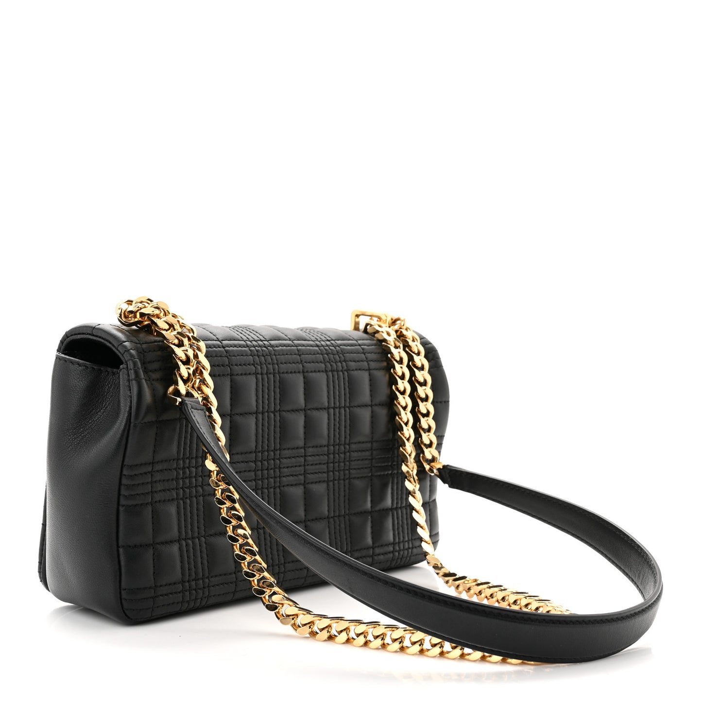 Lambskin Quilted Small Lola Bag Black