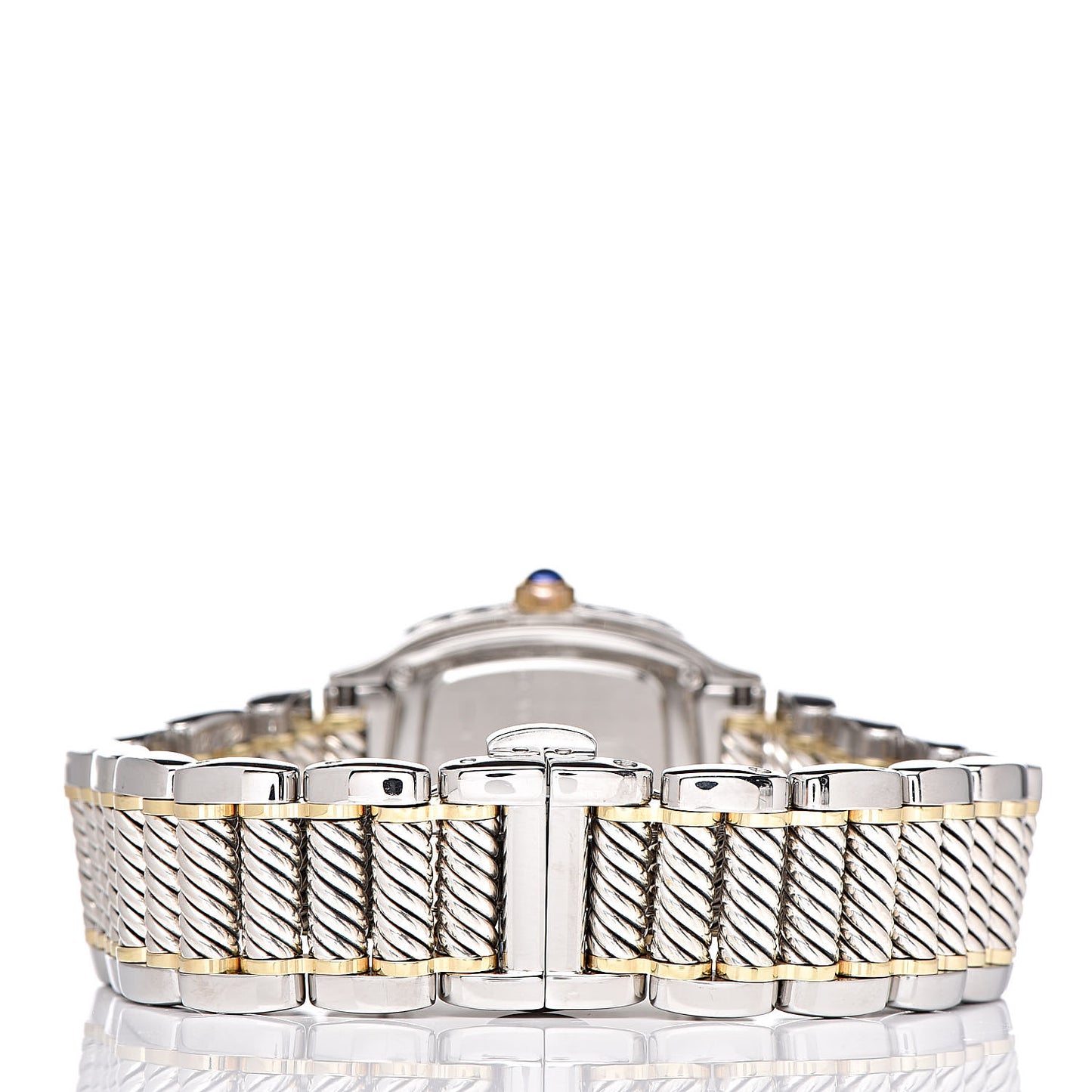 Stainless Steel 18K Yellow Gold Diamond Mother of Pearl 25mm Thoroughbred Quartz Watch