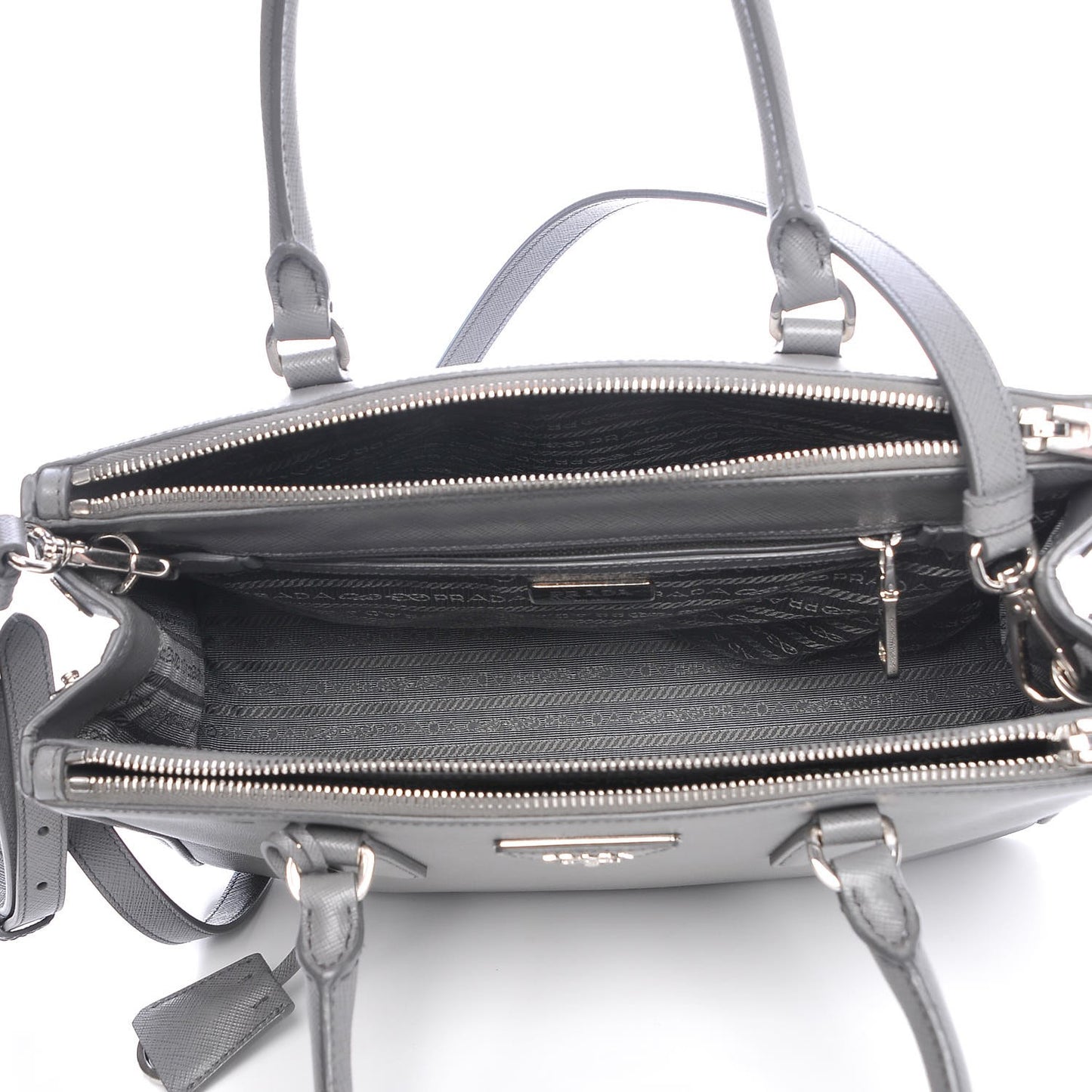 Saffiano Small Galleria Double Zip Tote Marmo