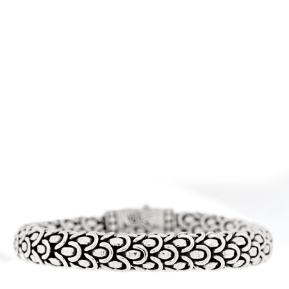 John Hardy Sterling Silver 18K Yellow Gold Diamond 11mm Naga Bracelet 2 of 3