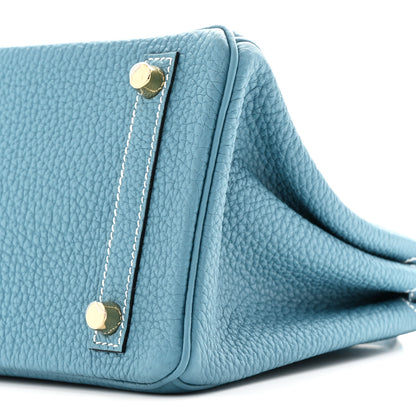 Hermes Togo Birkin 25 New Blue Jean 10 of 11