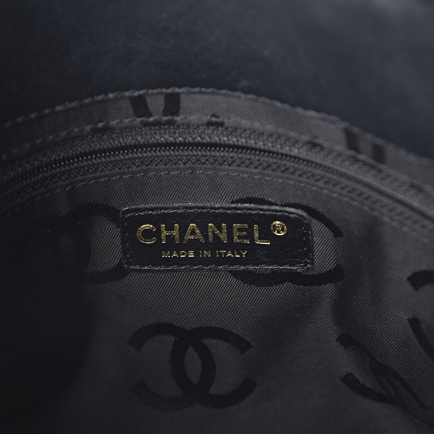 Chanel Patent Perforated Camellia Tote Black 5 of 9