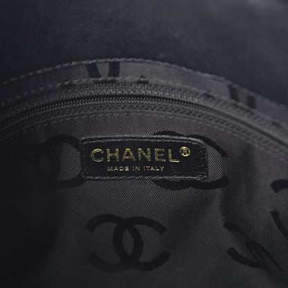 Chanel Patent Perforated Camellia Tote Black 5 of 9