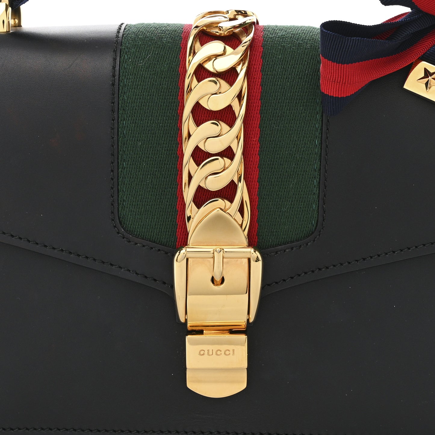 Calfskin Small Sylvie Shoulder Bag Black