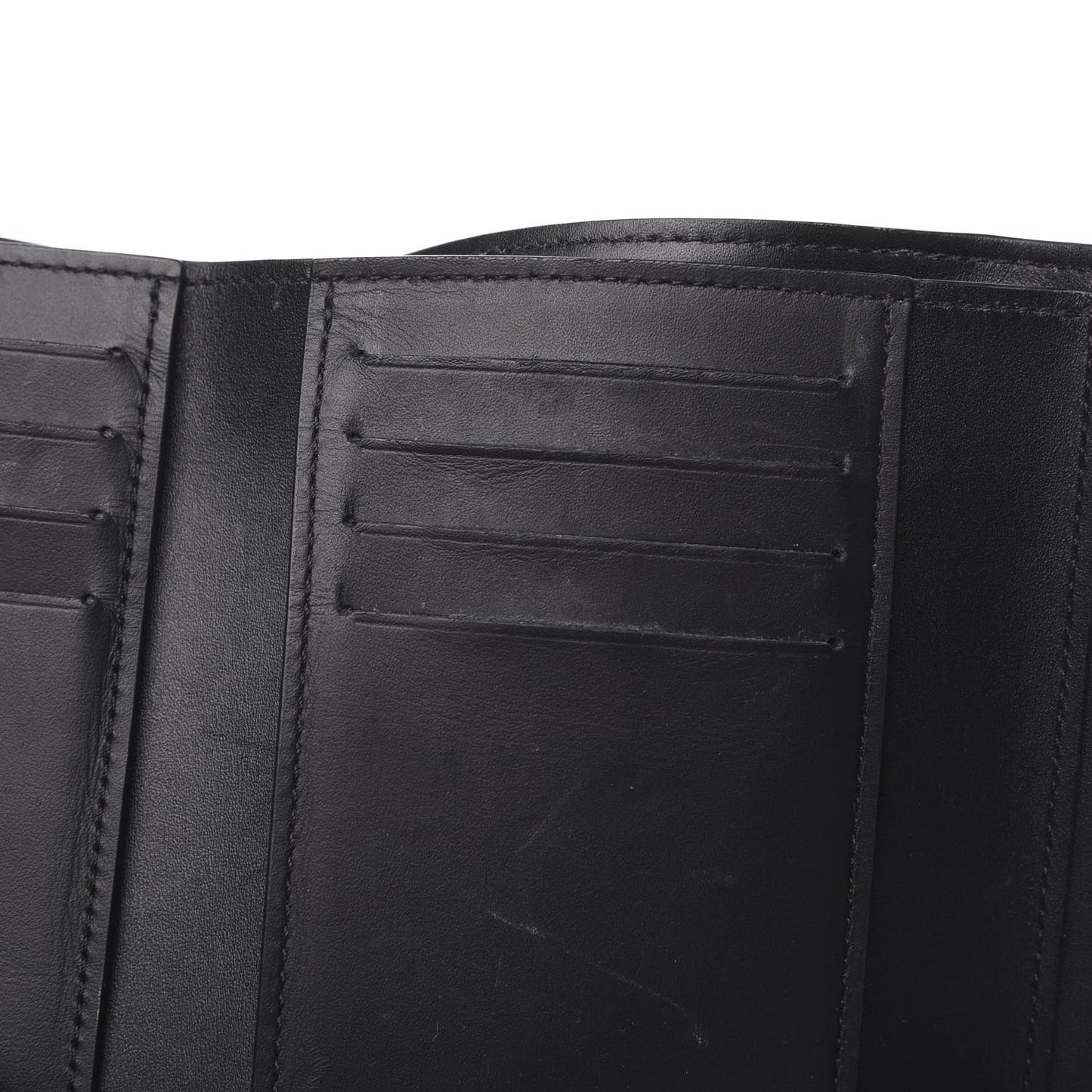 Monogram Flower Lock Compact Wallet Black
