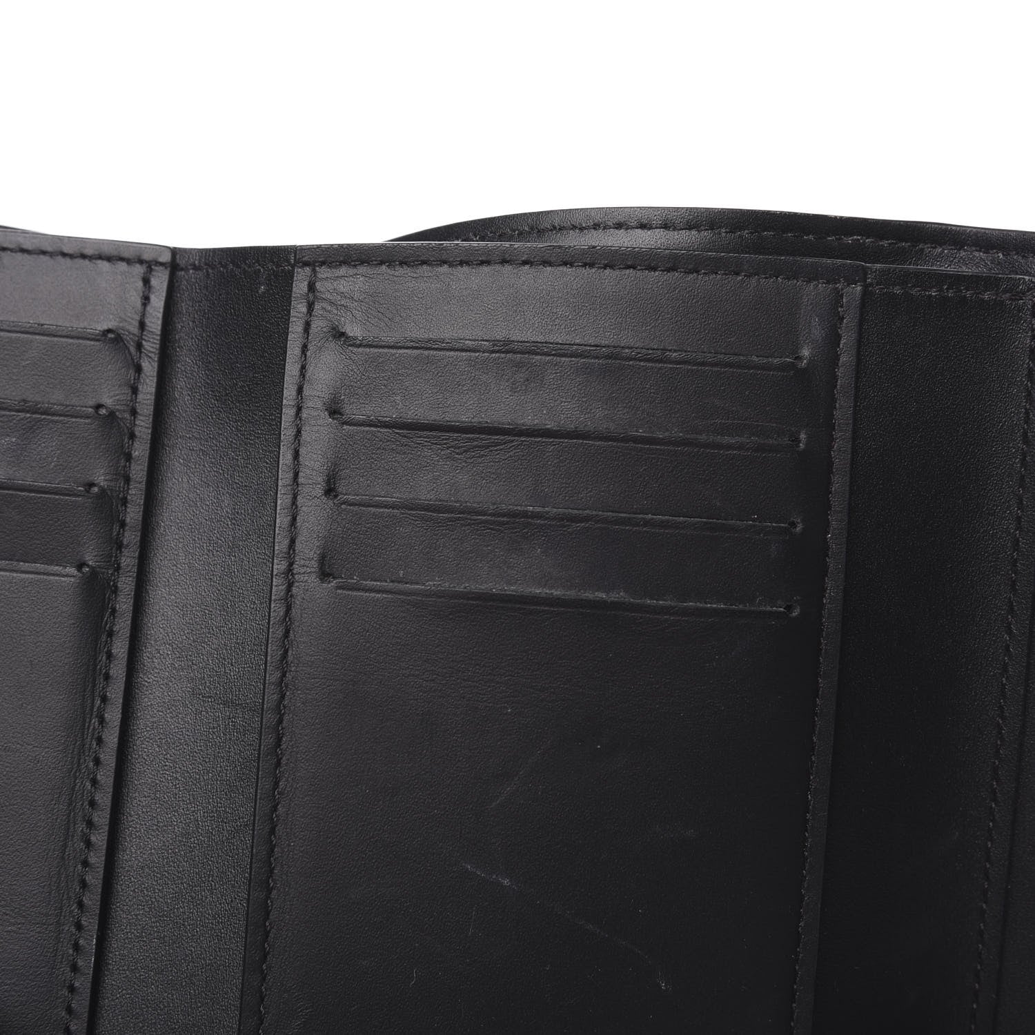 Louis Vuitton Monogram Flower Lock Compact Wallet Black 8 of 10