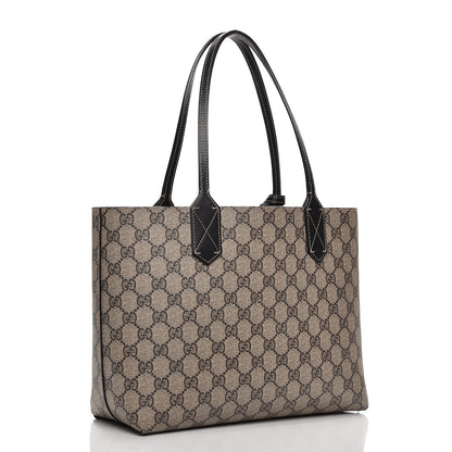 Gucci GG Supreme Monogram Small Reversible Tote Beige Black 4 of 11