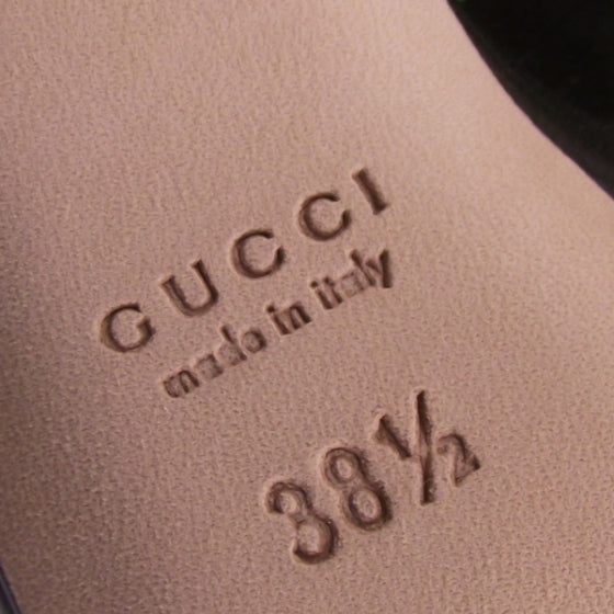 Gucci Leather Icon T Strap Heels 38.5 6 of 8