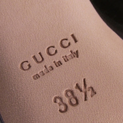 Gucci Leather Icon T Strap Heels 38.5 6 of 8