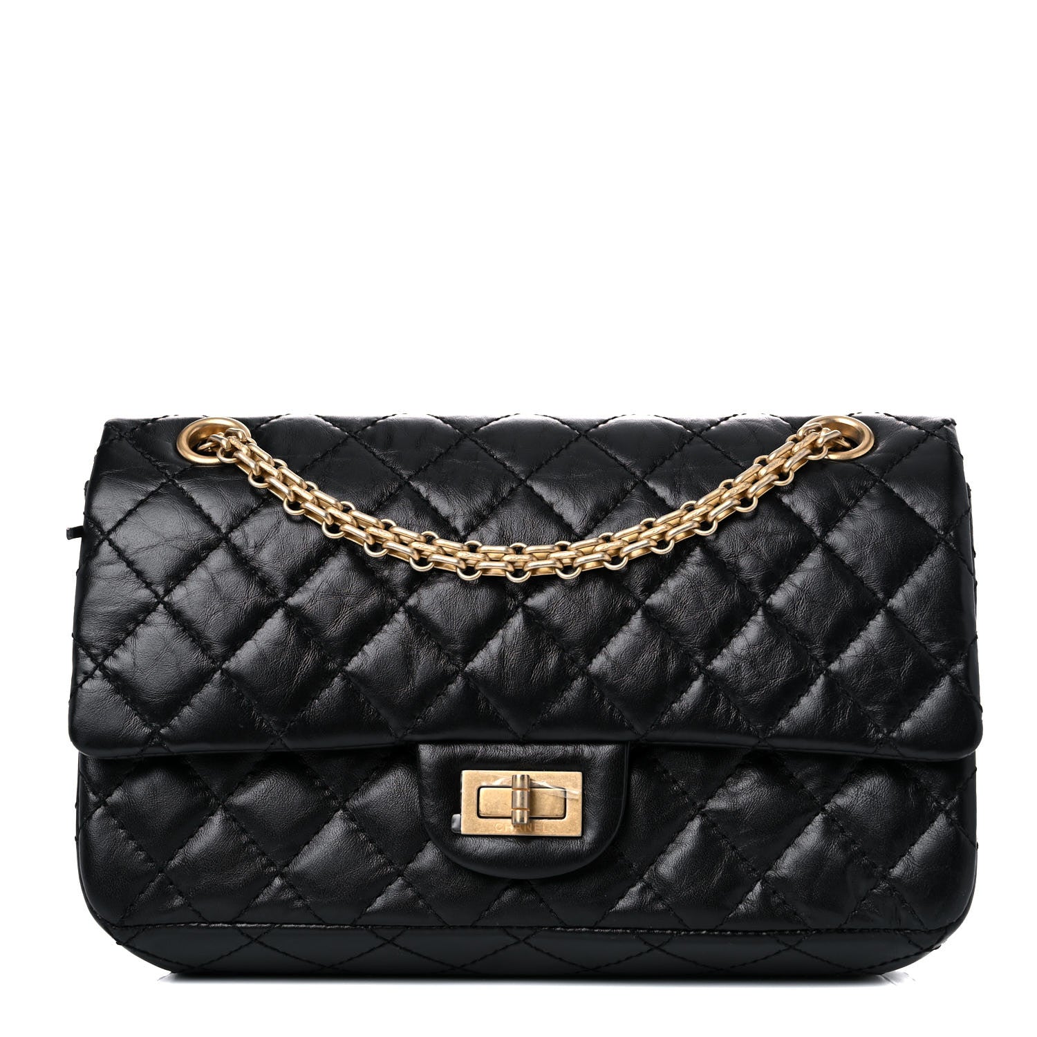 Chanel Aged Calfskin Quilted 2.55 Reissue 225 Flap Black 1 of 11
