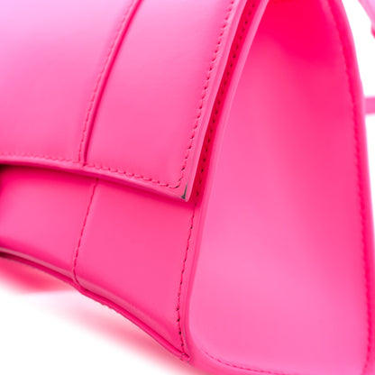 Balenciaga Shiny Box Calfskin Small Hourglass Top Handle Bag Acid Fuchsia 13 of 13