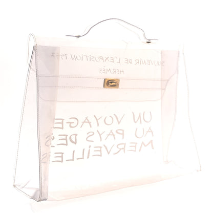 Hermes Vinyl Souvenir De L'Exposition Kelly Transparent 3 of 13