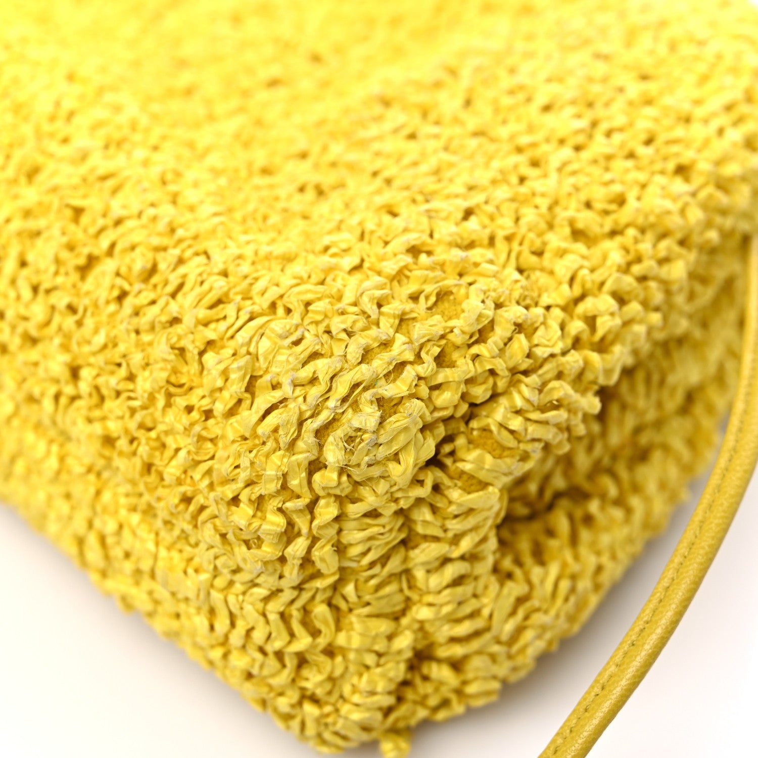 Bottega Veneta Boucle Curly Raffia The Mini Pouch Mirabelle 9 of 15
