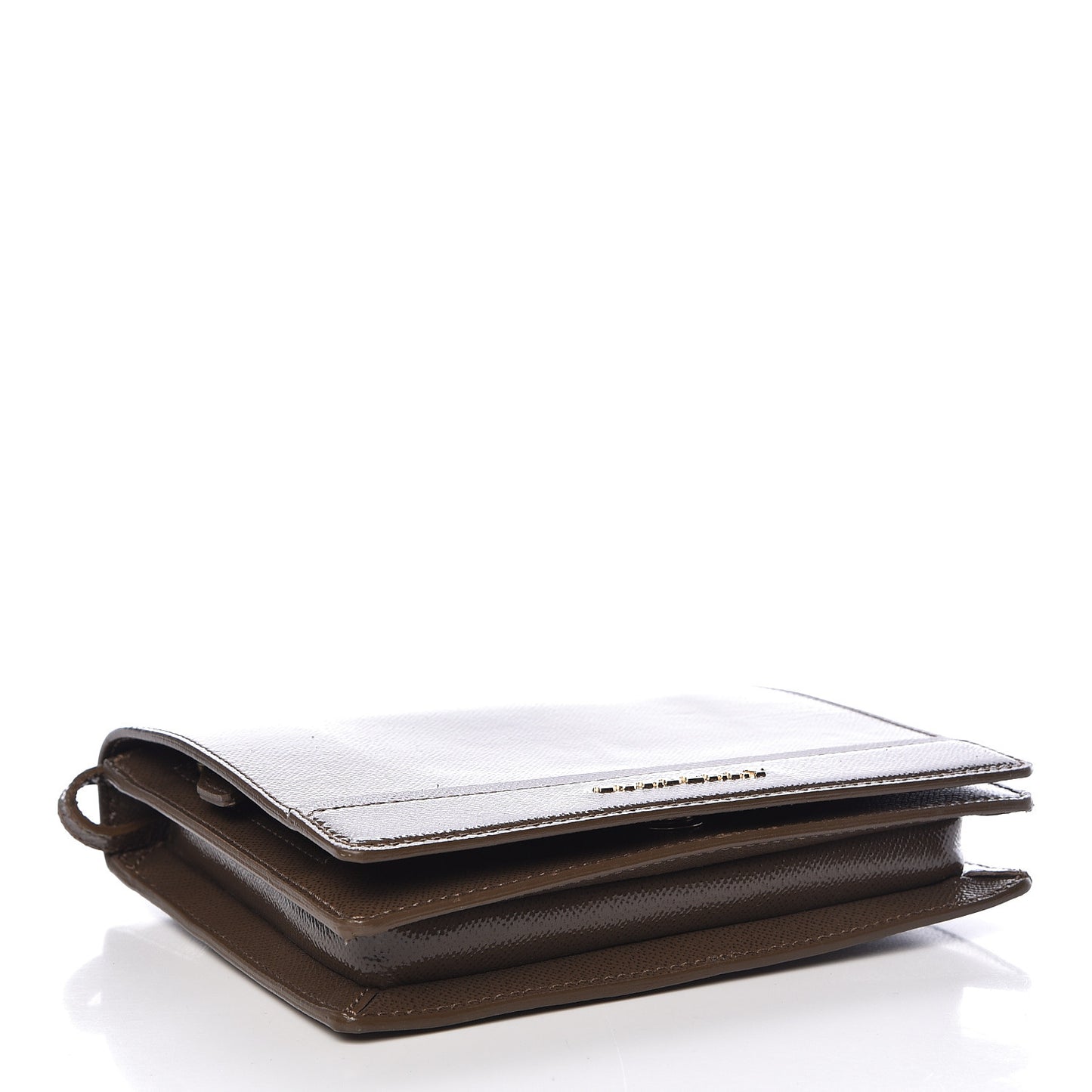 Patent London Crossbody Bag Brown