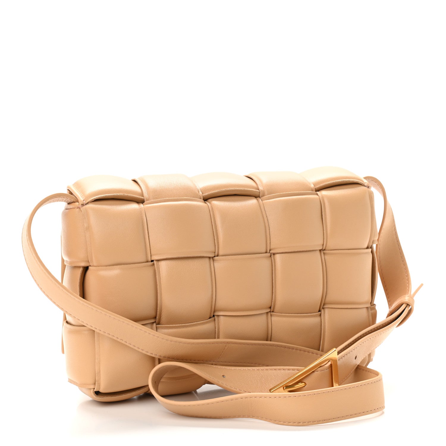 Bottega Veneta Nappa Maxi Intreccio Padded Cassette Crossbody Bag Almond 3 of 10