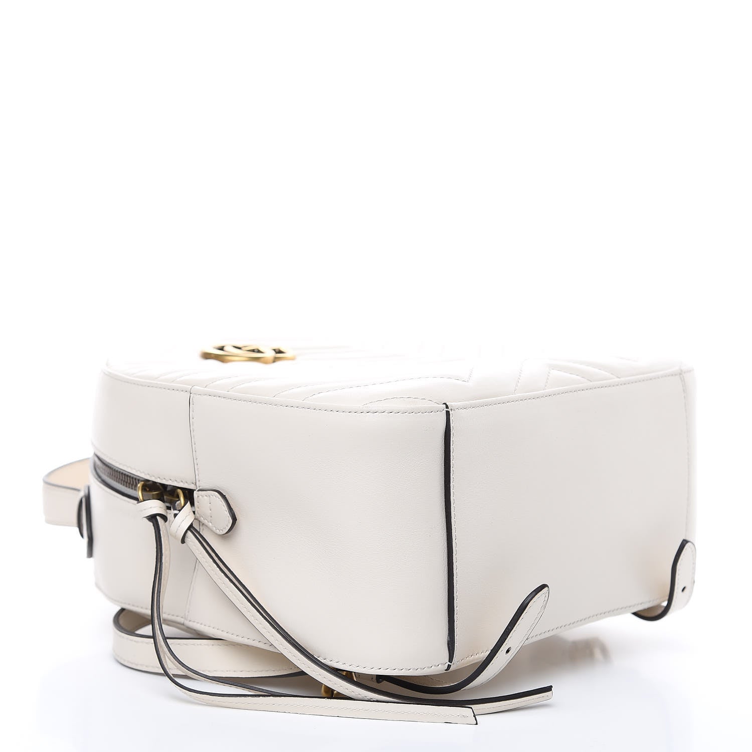 Gucci Calfskin Matelasse GG Marmont Dome Backpack White 4 of 9
