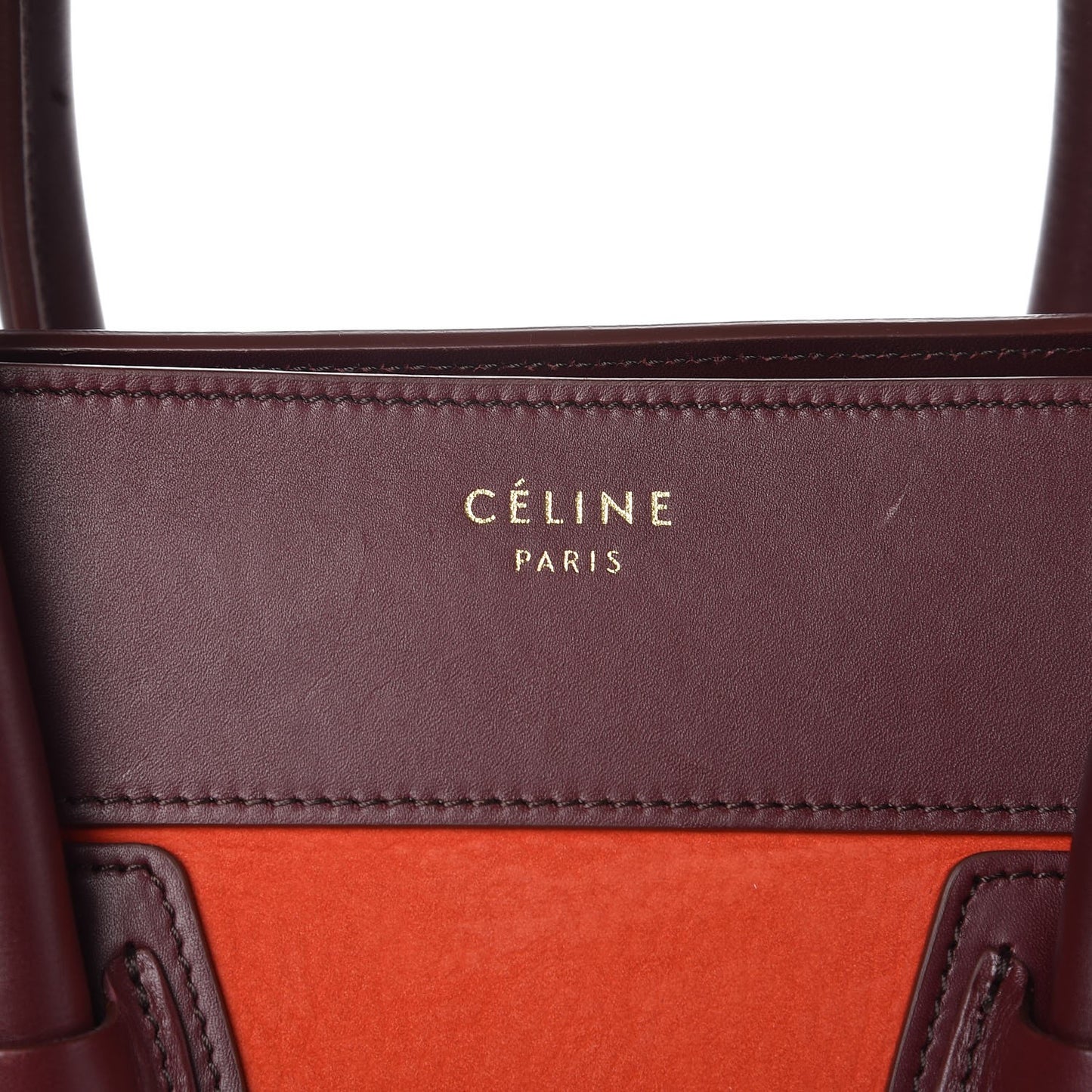 Nubuck Smooth Calfskin Mini Luggage Vermillion
