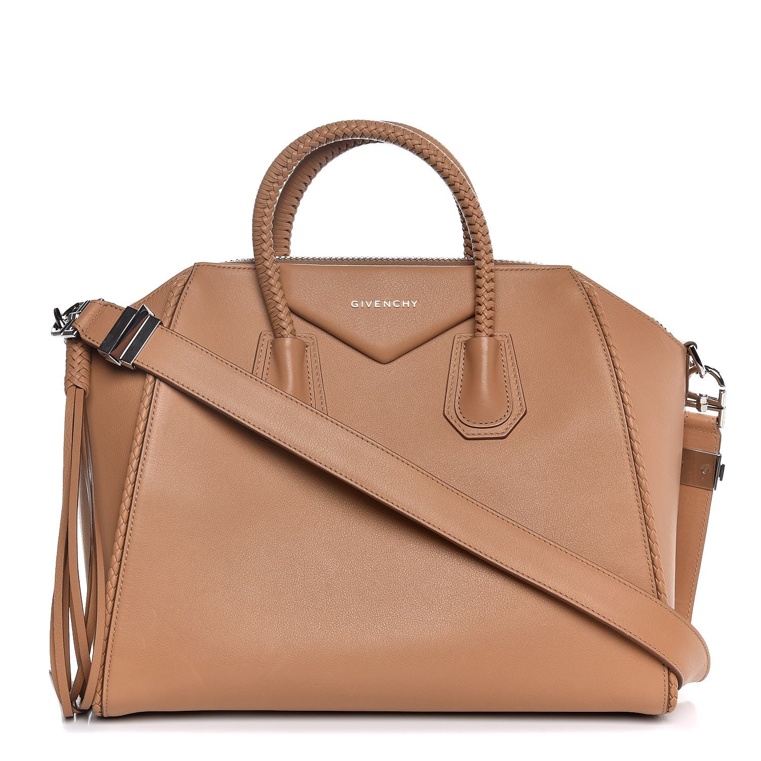 Givenchy Sugar Goatskin Braided Medium Antigona Medium Beige 1 of 8
