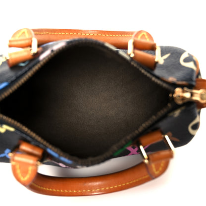 Louis Vuitton Monogram Multicolor Mini Sac HL Speedy Black 5 of 9