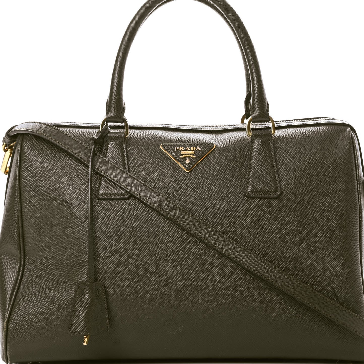 Saffiano Lux Bowler Militare
