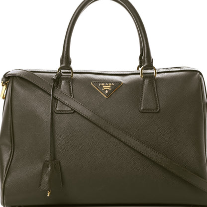 Prada Saffiano Lux Bowler Militare 9 of 19